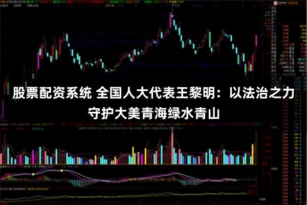 股票配资系统 全国人大代表王黎明：以法治之力守护大美青海绿水青山